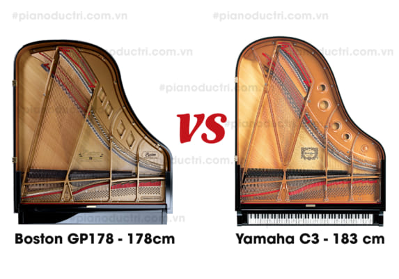 so sanh soundboard piano boston va yamaha c3